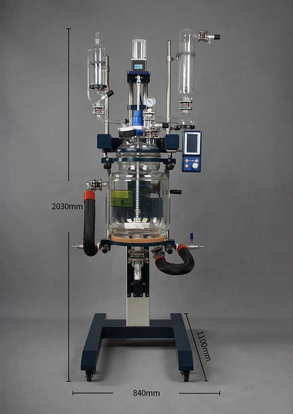 高硼硅玻璃反應釜組成部件，工作原理